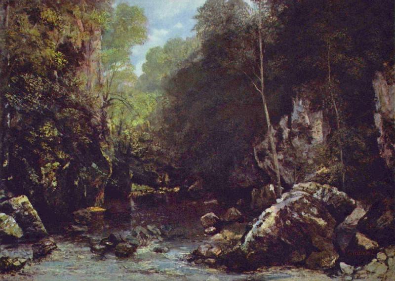 Gustave Courbet Le ruisseau noir France oil painting art